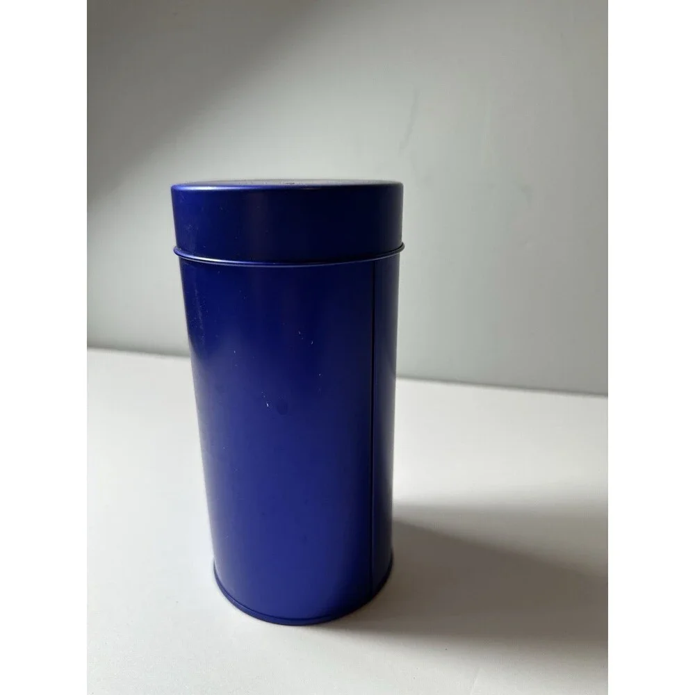 Teavana Pure Blue 8oz Loose Leaf Tea Tin Canister - Storage Container EMPTY